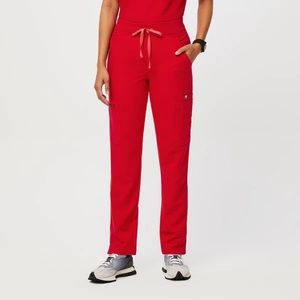 Figs Winning Red Yola™ - Skinny Scrub Pants - M / Winning Red